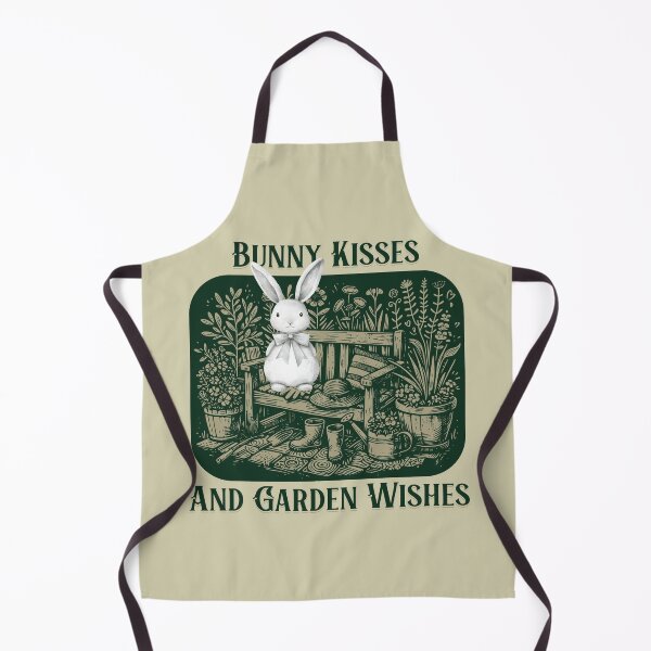 Item preview, Bunny Kisses and Garden Wishes Cute Rabbit Cottagecore Gardening Design designed and sold by Sachie's Studio.