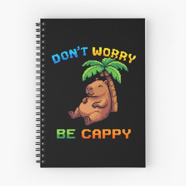 Item preview, Pixel Art Capybara Dont Worry Be Cappy Retro Gaming Chill Meme designed and sold by WorldShop17.