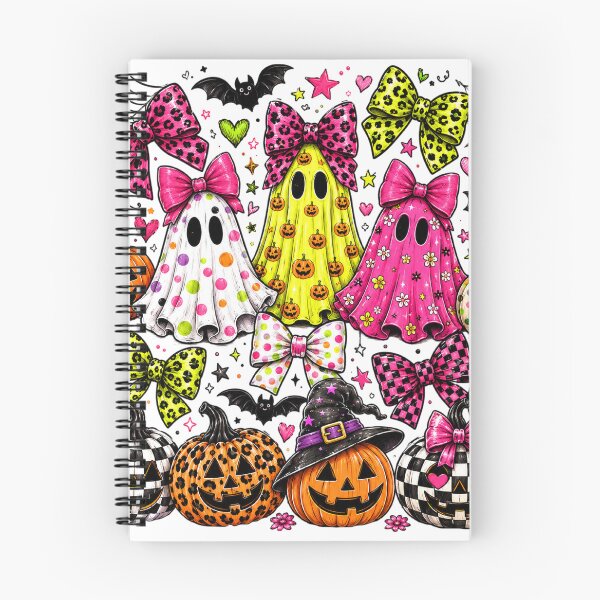Item preview, Preppy Halloween Bows and Ghosts | Coquette Spooky Season Aesthetic Gift | Trendy Pink Halloween Ghost Trio | Retro Pumpkin Patch with Bows | Pastel Goth Halloween Party designed and sold by Noe Mill.