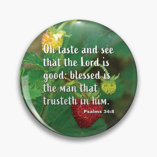Item preview, Psalms 34:8 The Lord Is Good - Strawberries photograph designed and sold by InsprtnlArtbyDP.