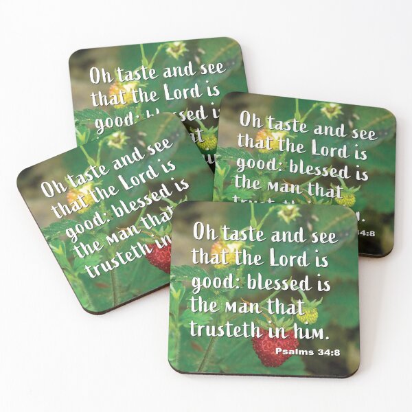 Item preview, Psalms 34:8 The Lord Is Good - Strawberries photograph designed and sold by InsprtnlArtbyDP.