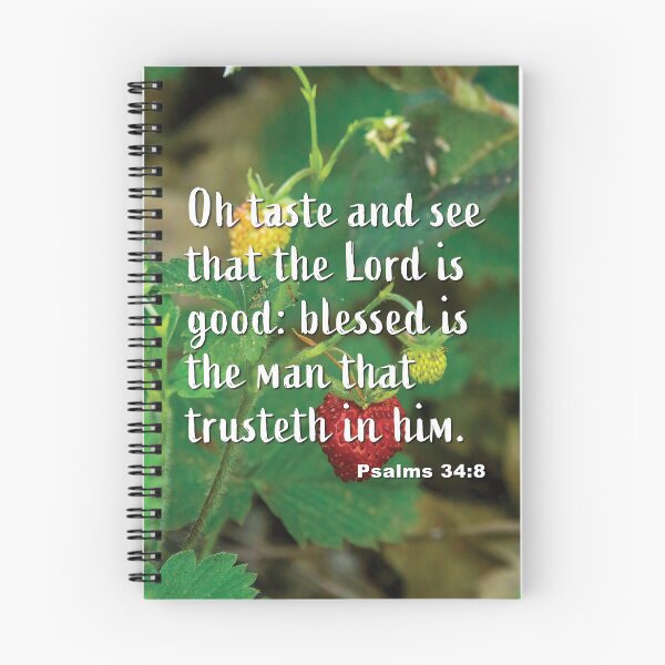 Item preview, Psalms 34:8 The Lord Is Good - Strawberries photograph designed and sold by InsprtnlArtbyDP.