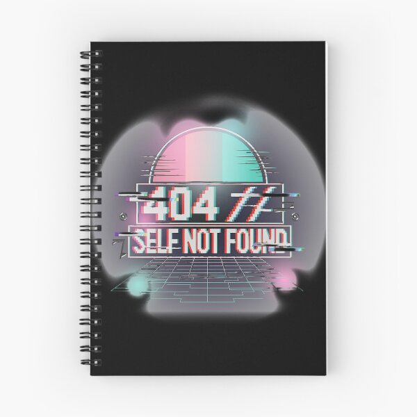 Item preview, 404 Self Not Found Retro Glitch Cyberpunk Digital Error Art designed and sold by AvalonMoss.