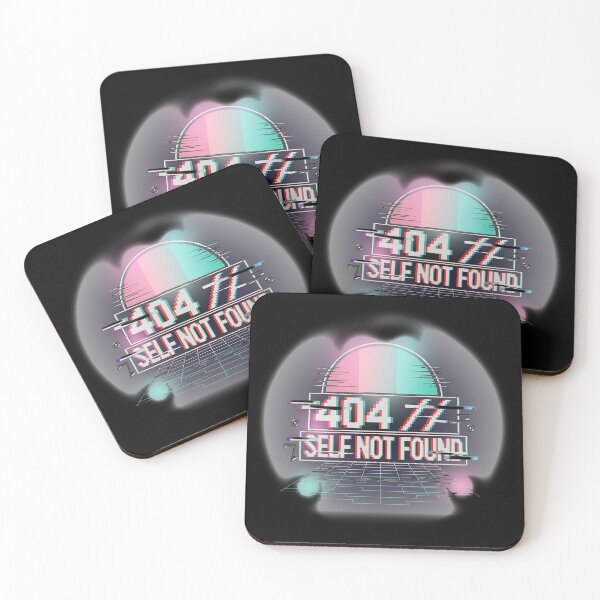 Item preview, 404 Self Not Found Retro Glitch Cyberpunk Digital Error Art designed and sold by AvalonMoss.