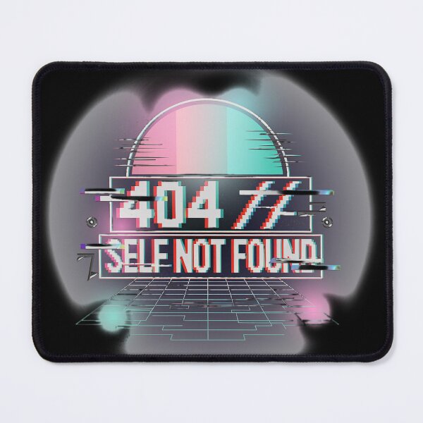 Item preview, 404 Self Not Found Retro Glitch Cyberpunk Digital Error Art designed and sold by AvalonMoss.