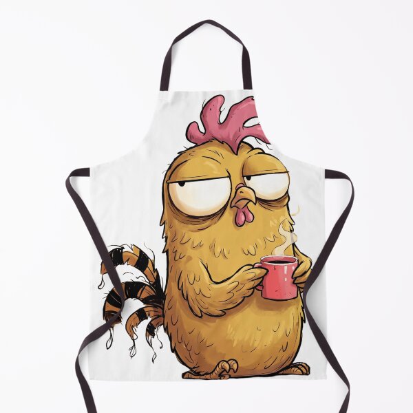 Item preview, Grumpy Coffee Rooster | Funny Chicken Cartoon | Morning Coffee Mood designed and sold by ColorFlick.