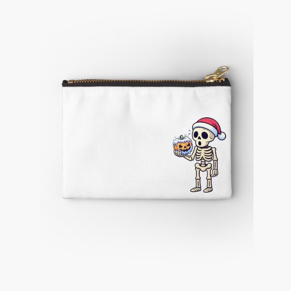 Item preview, Christmas Skeleton With Pumpkin designed and sold by DustyCuriositie.
