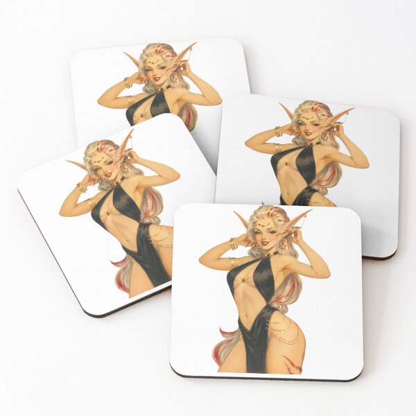 Item preview, High Elf Queen Pin Up | Original Fantasy Vintage Illustration designed and sold by Cosplayvintage.