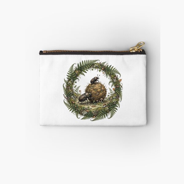 Item preview, Dung Beetles Teamwork - Sisyphus Beetles Botanical Entomology Design Goblincore Love designed and sold by Neurospicy Trolls.
