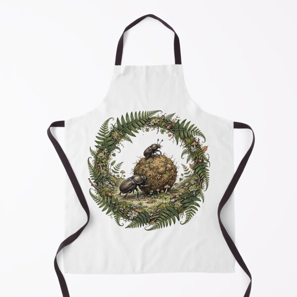 Item preview, Dung Beetles Teamwork - Sisyphus Beetles Botanical Entomology Design Goblincore Love designed and sold by Neurospicy Trolls.