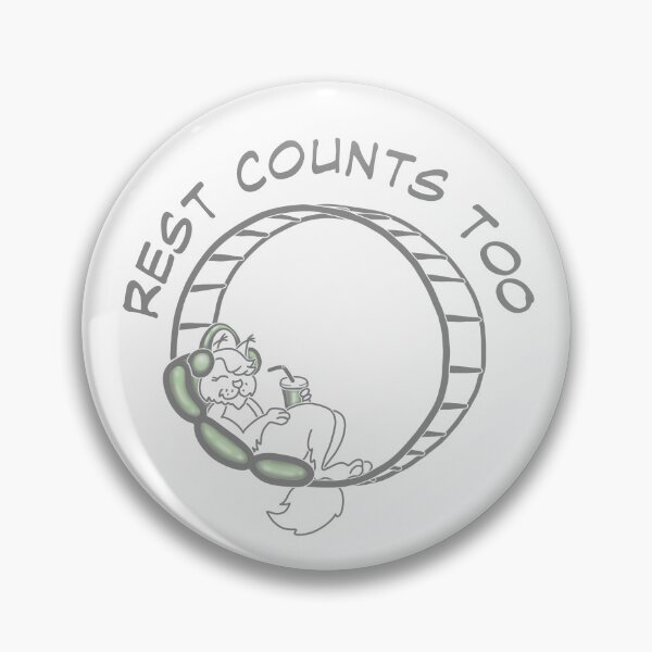 Item preview, Rest Counts Too | Minimalist Relaxing Squirrel Line Art Gift designed and sold by Samaya-.