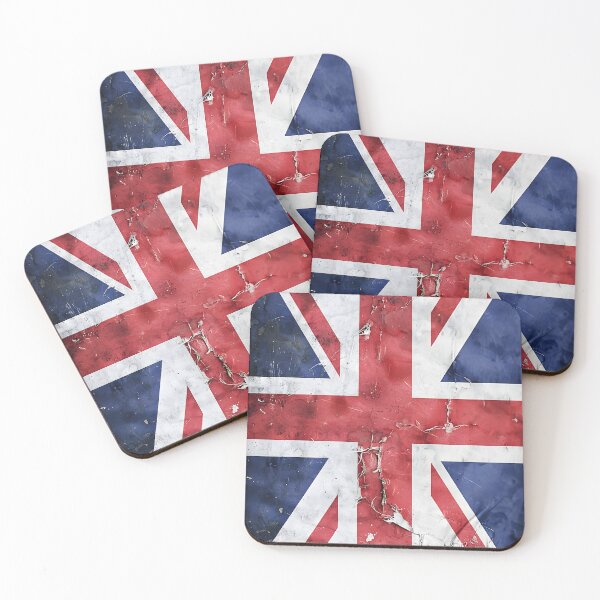 Artikelvorschau, Union-Jack-Flagge im Grunge-Look, Vereinigtes Königreich, England, Großbritannien – Vertikal entworfen und verkauft von Divine Ease.