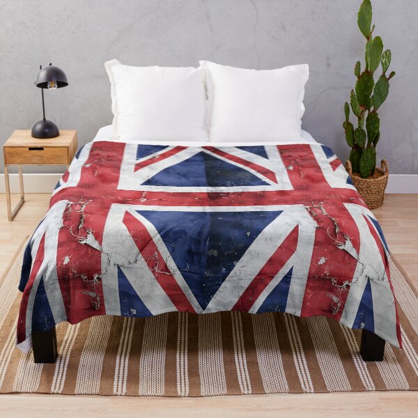 Item preview, Bandera Union Jack desgastada con aspecto grunge Reino Unido Inglaterra Reino Unido Gran Bretaña - Vertical designed and sold by Divine Ease.