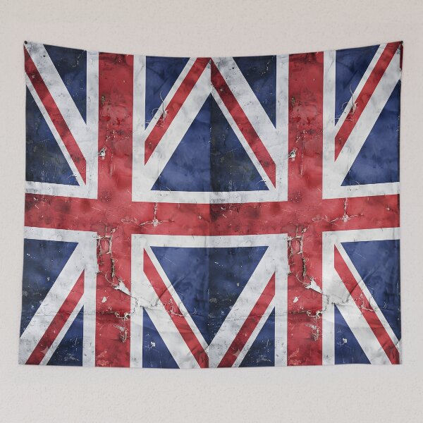 Item preview, Distressed Union Jack Flag Grunge Look United Kingdom England UK Great Britain - Vertical designed and sold by Divine Ease.