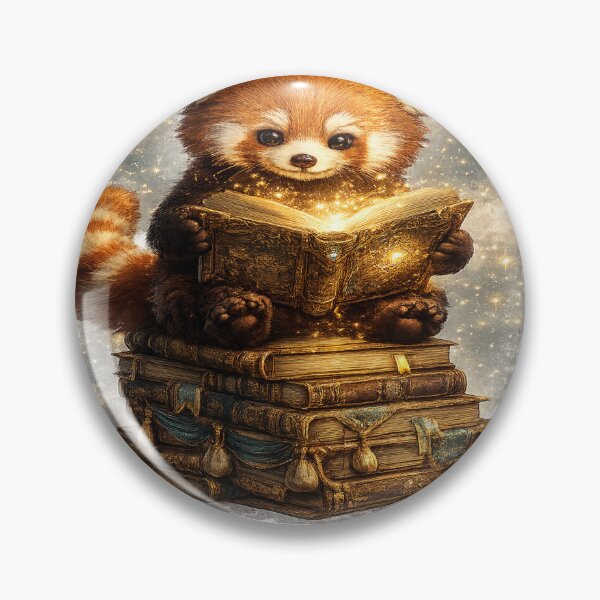 Item preview, Red Panda Reading a Book designed and sold by creativezoneco.