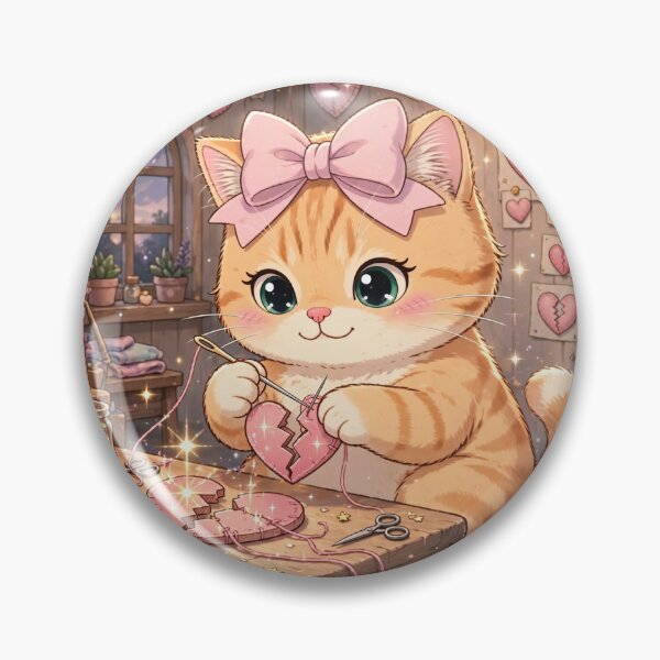 Item preview, Cozy Kitten Mending Broken Hearts designed and sold by Moody Vibes Studio.