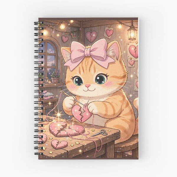 Item preview, Cozy Kitten Mending Broken Hearts designed and sold by Moody Vibes Studio.