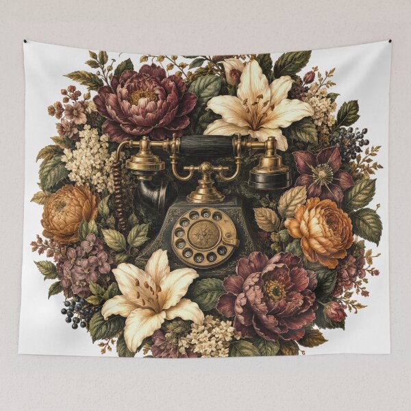 Item preview, Sticker - Decal - T-shirt: Ringing in Bloom: Vintage Connection designed and sold by ForeverPrintsOK.