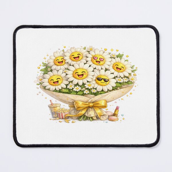 Item preview, Happy daisies Emoji Bouquet designed and sold by Side Quest Co..