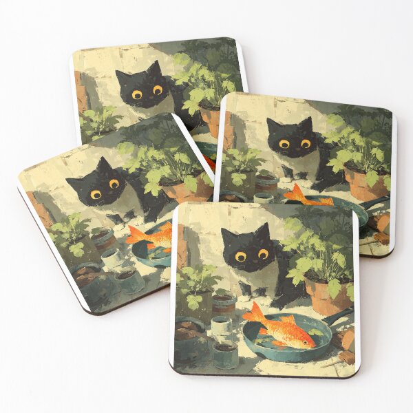 Item preview, Black Cat's Kitchen Catch designed and sold by Erika Kaisersot.