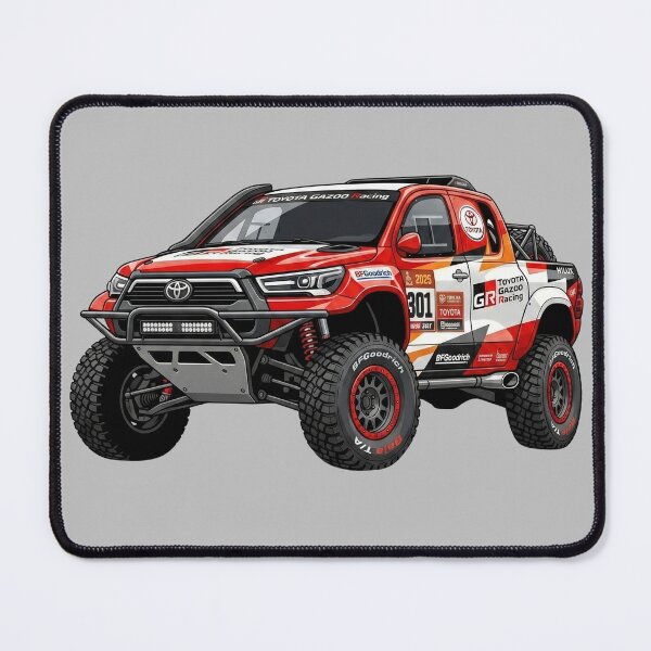 Item preview, Toyota Hilux Dakar 2025 Gazoo Racing Offroad Rally Truck Illustration designed and sold by Motorline44.