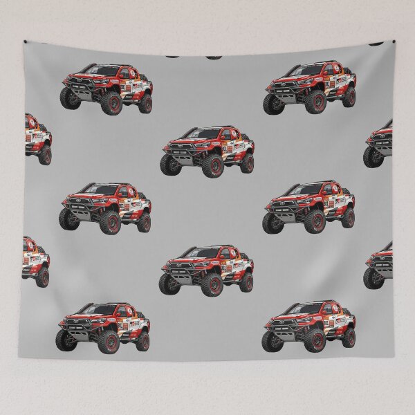 Item preview, Toyota Hilux Dakar 2025 Gazoo Racing Offroad Rally Truck Illustration designed and sold by Motorline44.