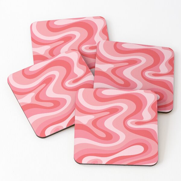 Item preview, Liquid Swirl Retro Abstract in pinks  tones, Light Blush, Cream, and White designed and sold by Differenceee.