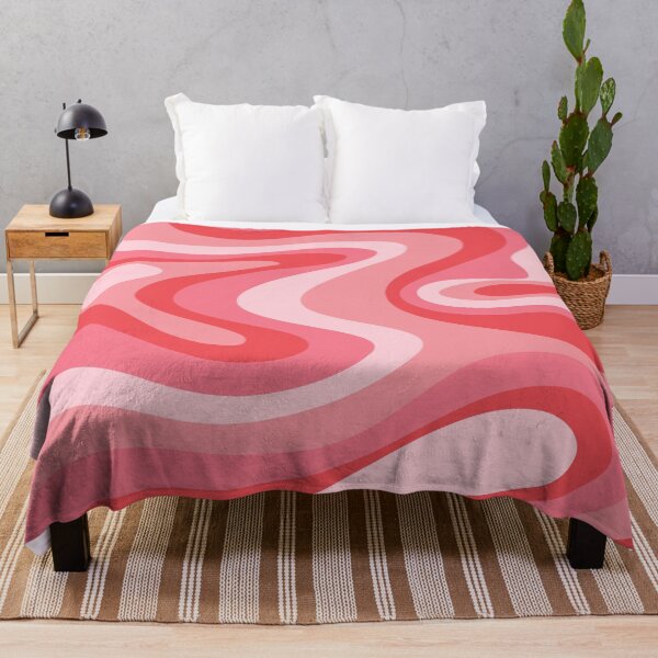 Item preview, Liquid Swirl Retro Abstract in pinks  tones, Light Blush, Cream, and White designed and sold by Differenceee.