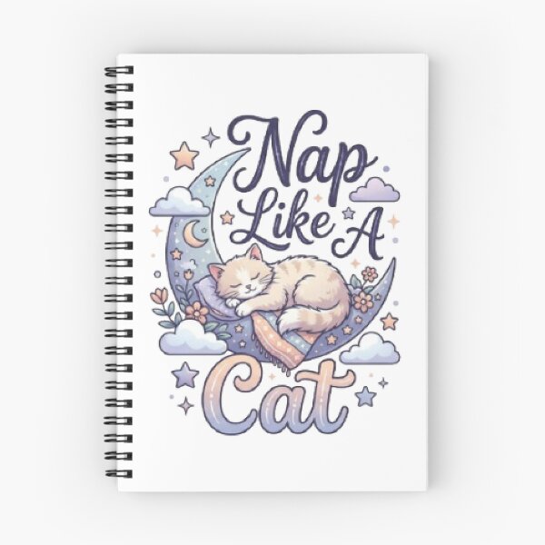 Item preview, Nap Like A Cat Cute Cat T-Shirt | Cozy Sleepy Kitty Typography | Dreamy Pastel Graphic Tee designed and sold by Faisal  Shah.