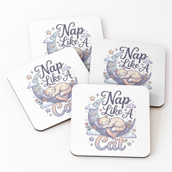 Item preview, Nap Like A Cat Cute Cat T-Shirt | Cozy Sleepy Kitty Typography | Dreamy Pastel Graphic Tee designed and sold by Faisal  Shah.