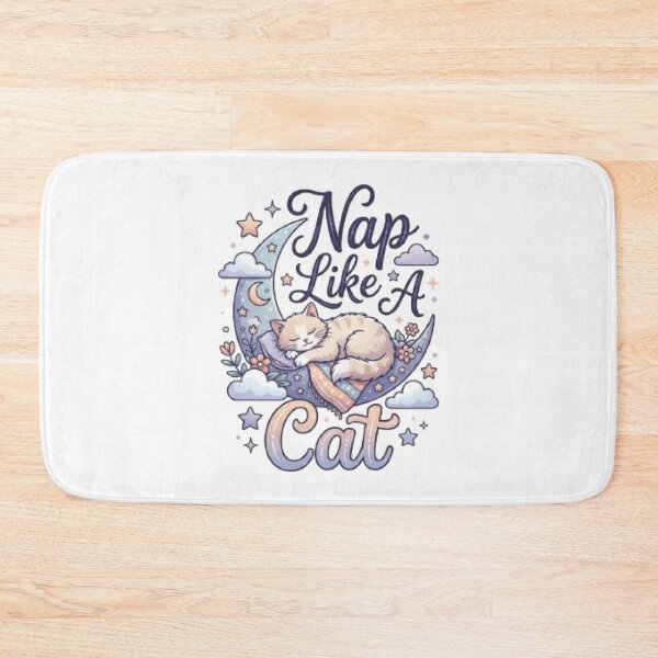 Item preview, Nap Like A Cat Cute Cat T-Shirt | Cozy Sleepy Kitty Typography | Dreamy Pastel Graphic Tee designed and sold by Faisal  Shah.