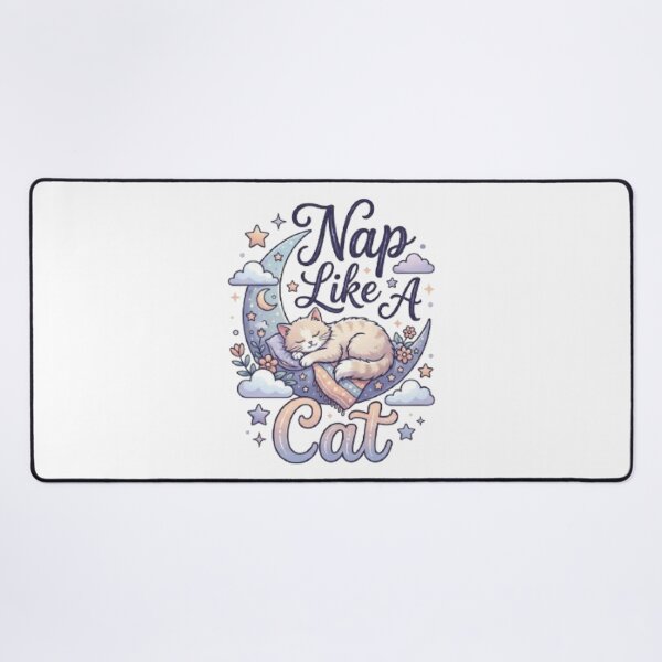 Item preview, Nap Like A Cat Cute Cat T-Shirt | Cozy Sleepy Kitty Typography | Dreamy Pastel Graphic Tee designed and sold by Faisal  Shah.