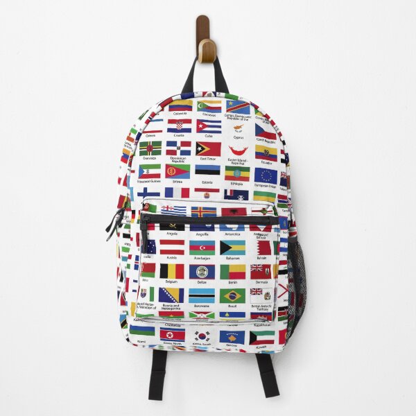 Item preview, Flags of the World With Country Names on White - Global International Flag Geography Educational designed and sold by Divine Ease.