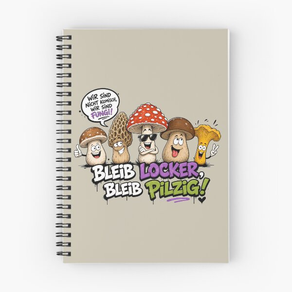 Item preview, Stay relaxed, stay mushroomy! – Funny cartoon mushrooms with a witty saying designed and sold by ENGLITZADIN.