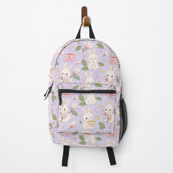 Item preview, Bunny Magnolia Tea Garden Pattern designed and sold by Soft Berry Studio.