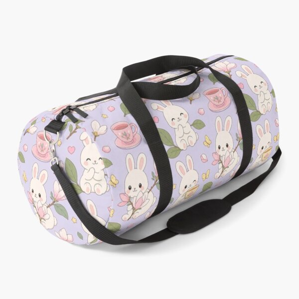 Item preview, Bunny Magnolia Tea Garden Pattern designed and sold by Soft Berry Studio.
