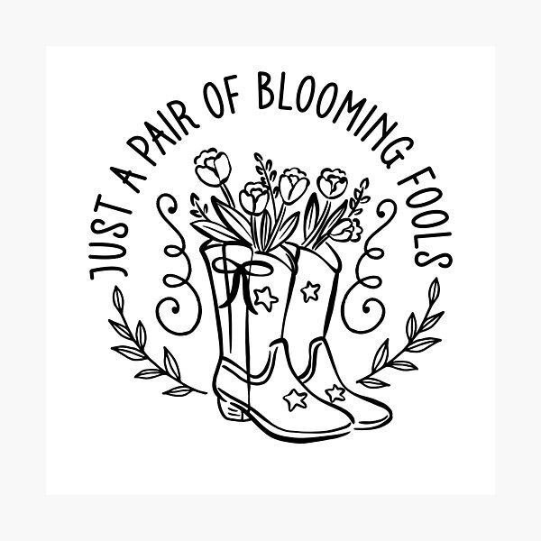 Item preview, Just A Pair Of Blooming Fools - Coastal Cowgirl Floral Boots designed and sold by the-Z3nith.