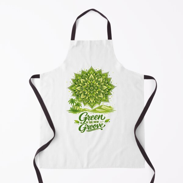 Item preview, Leaf Mandala Art – Green Is The New Groove Eco T‑Shirt Design designed and sold by EdgeSphere.