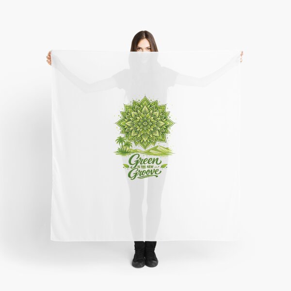 Item preview, Leaf Mandala Art – Green Is The New Groove Eco T‑Shirt Design designed and sold by EdgeSphere.