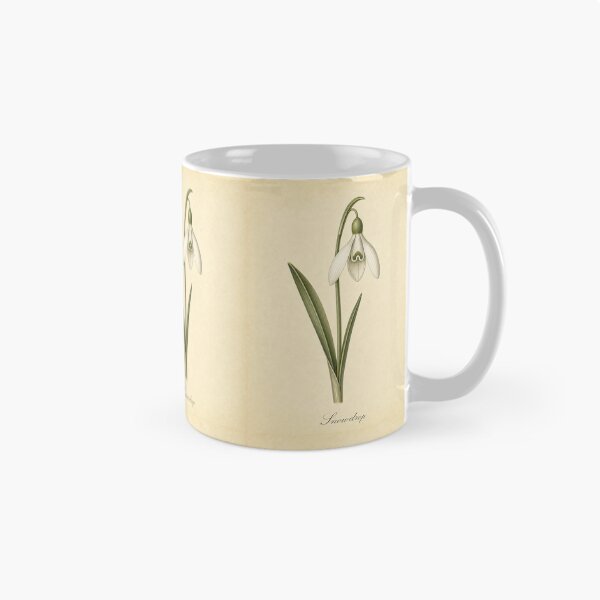 Item preview, Vintage Snowdrop Botanical Print designed and sold by NuvoraNest.