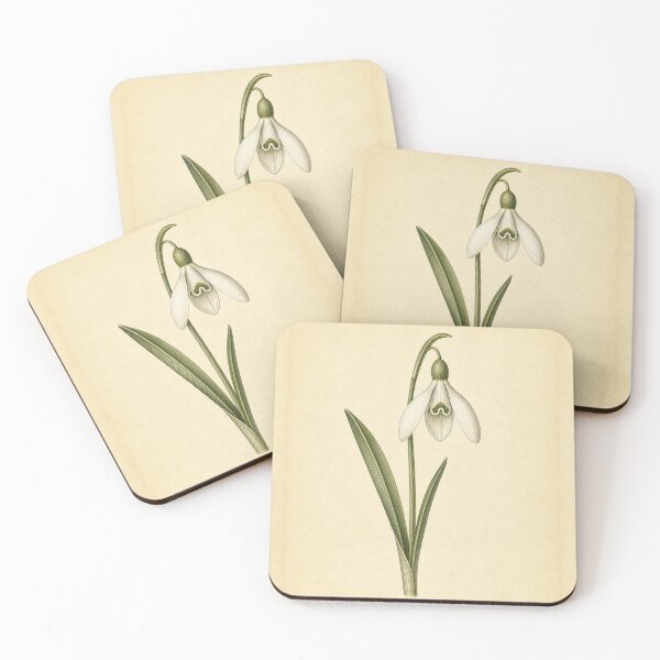 Item preview, Vintage Snowdrop Botanical Print designed and sold by NuvoraNest.
