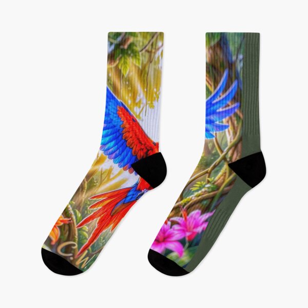 Item preview, Vivid Macaw Digital Art Print — Jungle Style designed and sold by The Empire Of Digital Art 02.