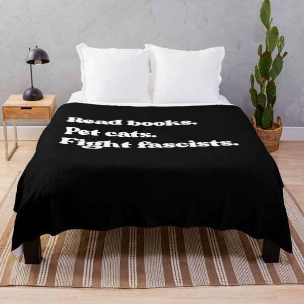 Item preview, Read Books Pet Cats Fight Fascists Funny Saying Quote designed and sold by faridman.