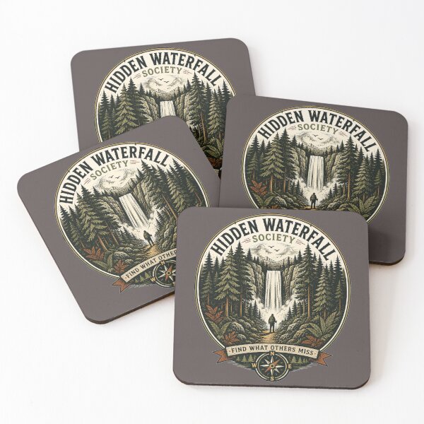 Item preview, Hidden Waterfall Explorer | Vintage Forest Hiking Adventure designed and sold by MystiMagica.