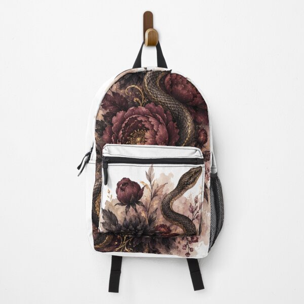 Item preview, Serpent and Dark Florals — Gothic Dark Feminine Art designed and sold by DreamelleStudio.
