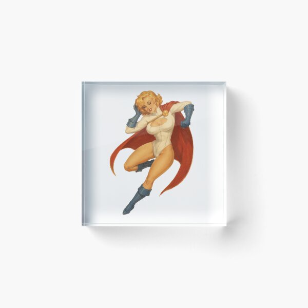 Item preview, Copy of Retro Super Heroine Pin-Up | Vintage Comic Inspired Glamour Illustration designed and sold by Cosplayvintage.
