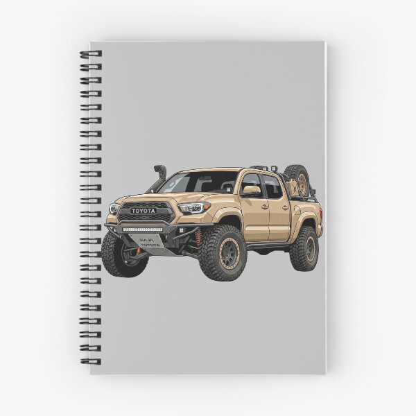 Item preview, Custom Toyota Tacoma Baja Build Sand Tan 4x4 Pickup Truck Illustration designed and sold by Motorline44.