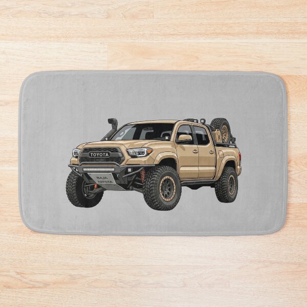 Item preview, Custom Toyota Tacoma Baja Build Sand Tan 4x4 Pickup Truck Illustration designed and sold by Motorline44.
