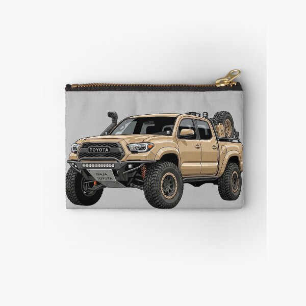 Item preview, Custom Toyota Tacoma Baja Build Sand Tan 4x4 Pickup Truck Illustration designed and sold by Motorline44.