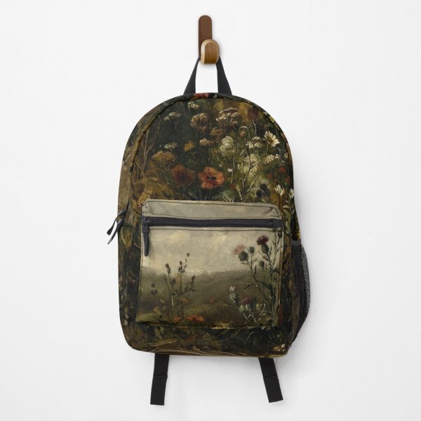 Item preview, Floral Still Life Painting in Gustave Courbet Realism Style designed and sold by OddlySticky.